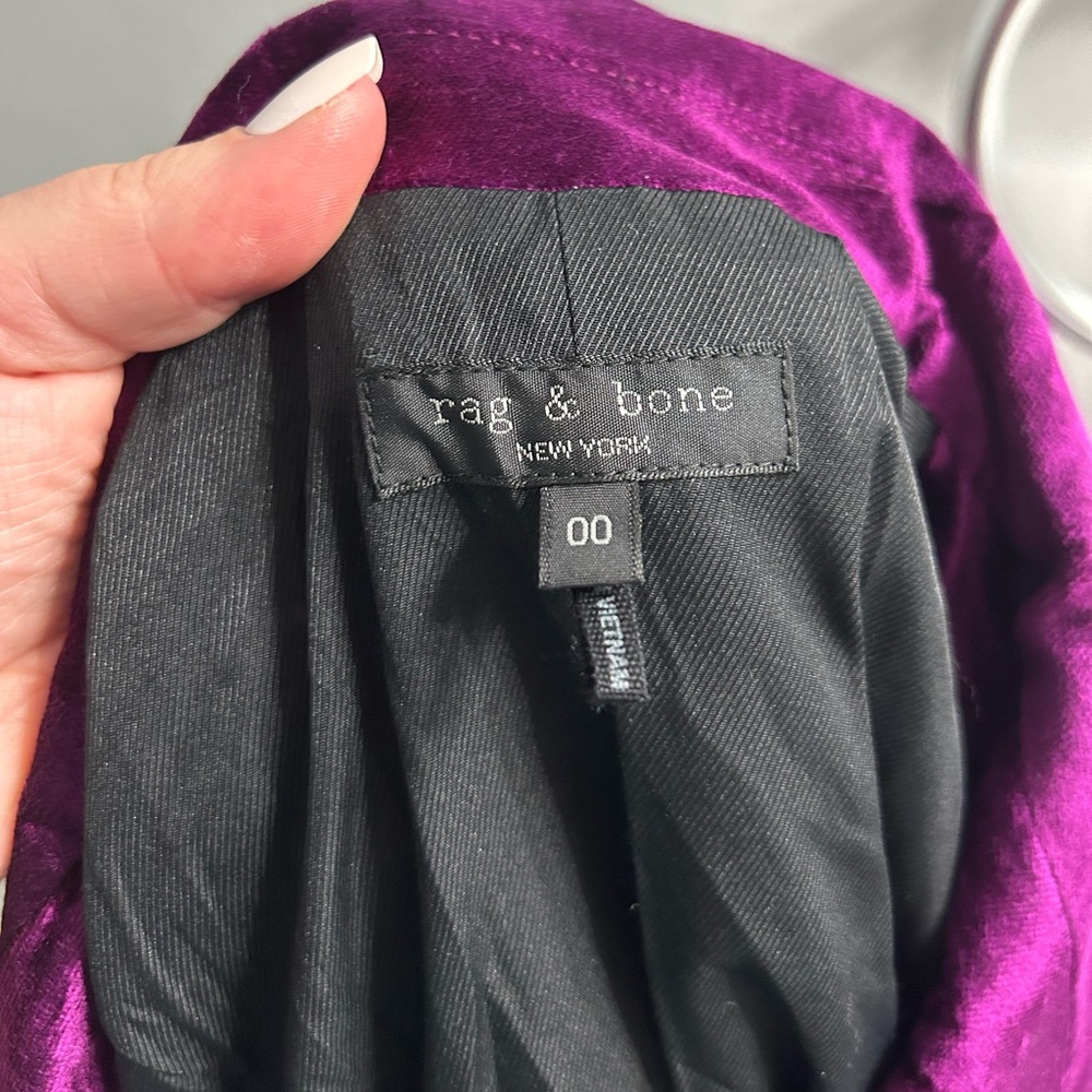 Rag and bone opal velvet jacket - Picture 7 of 11